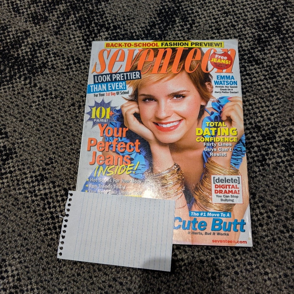 Seventeen Magazine with Emma Watson Cover August 2011